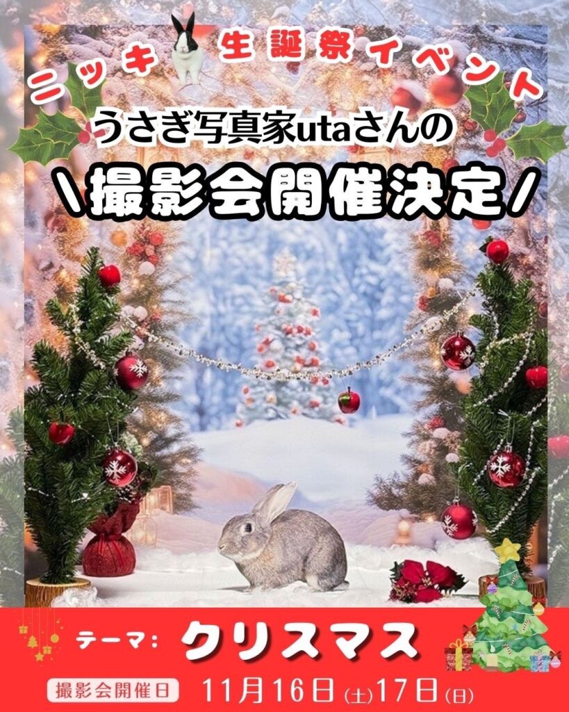 【ニッキ生誕祭イベント】utaさん撮影会🎄