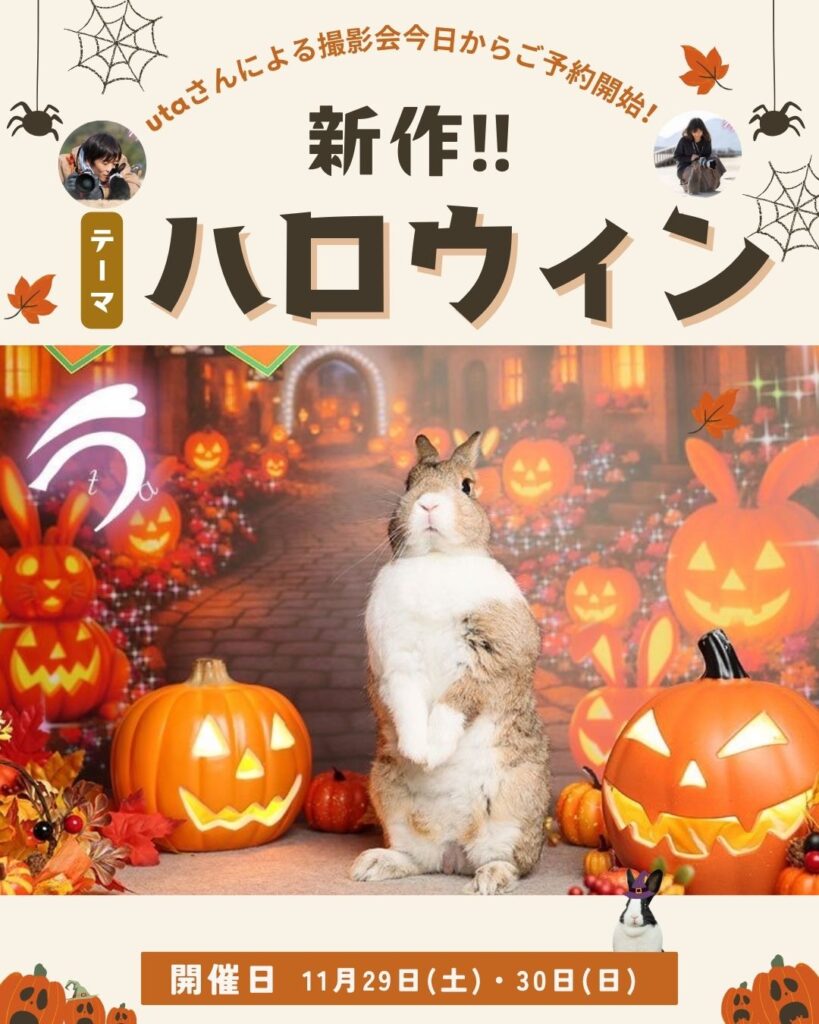 11月開催utaさんの撮影会🎃ご予約Start🎃